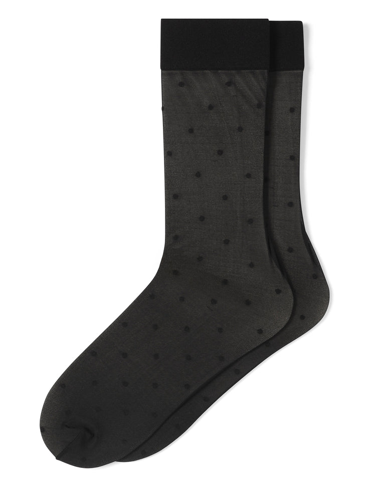 hue Sheer Dot Knee High
