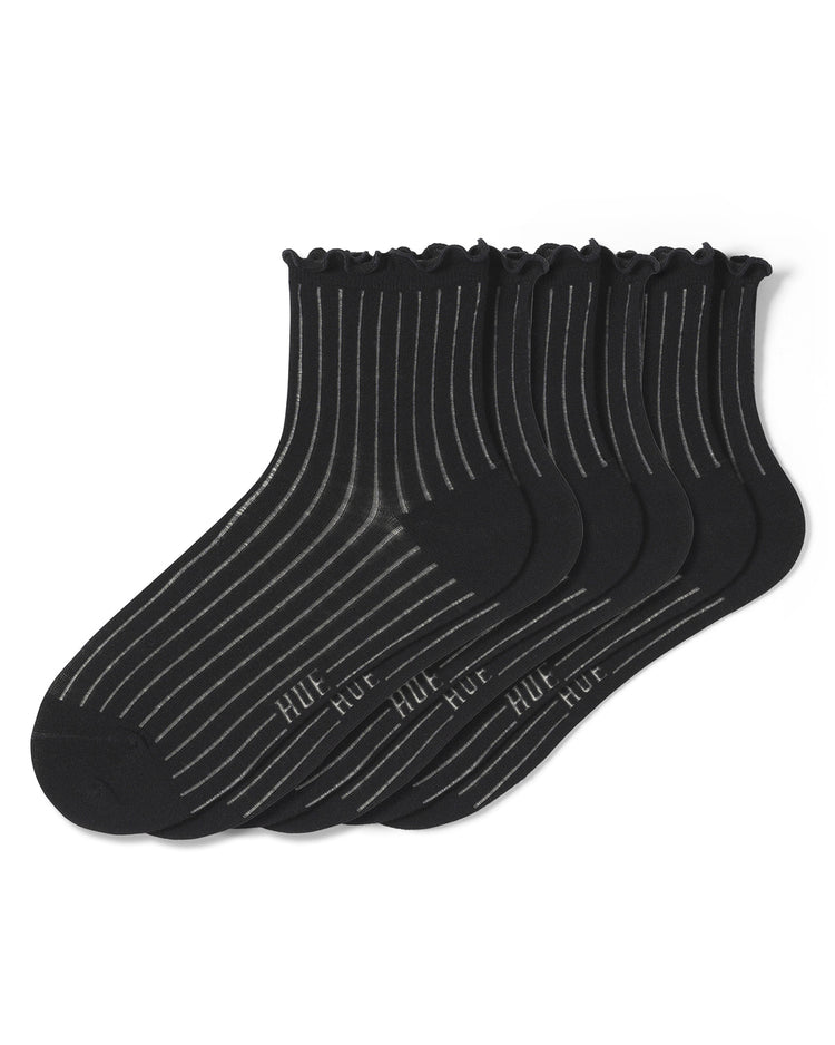 hue Sheer Rib Anklet 3 Pair Pack