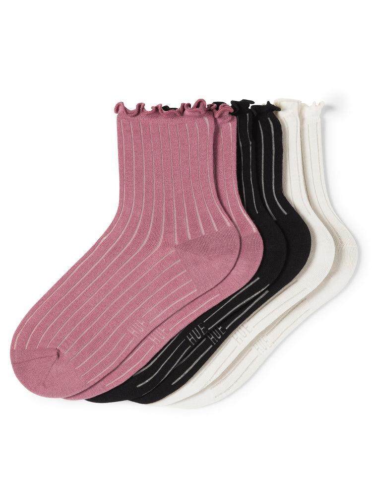 hue Sheer Rib Anklet 3 Pair Pack