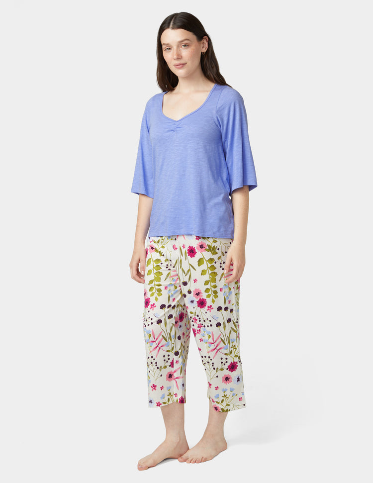 Hue Shirred Bell Sleeve PJ Tee