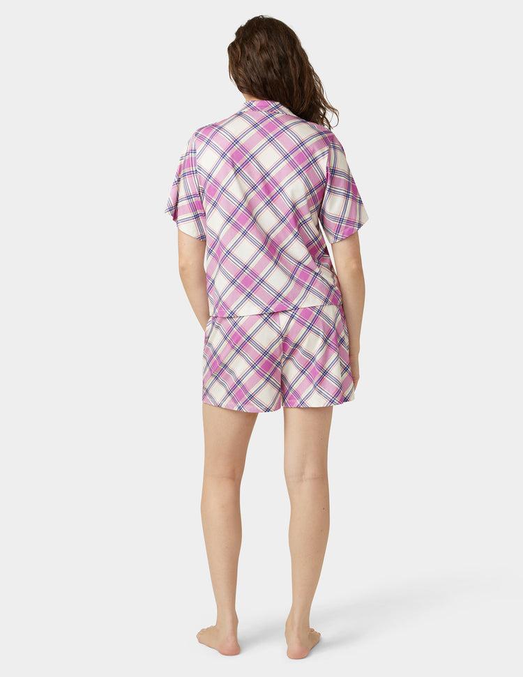 Hue Short Sleeve Notch Collar PJ Set