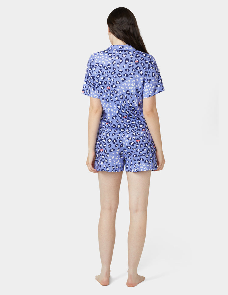 Hue Short Sleeve Notch Collar PJ Set