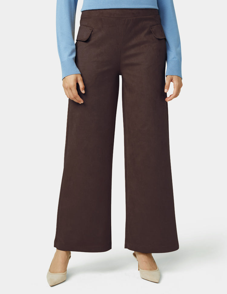 Hue Suede Wide Leg Pant