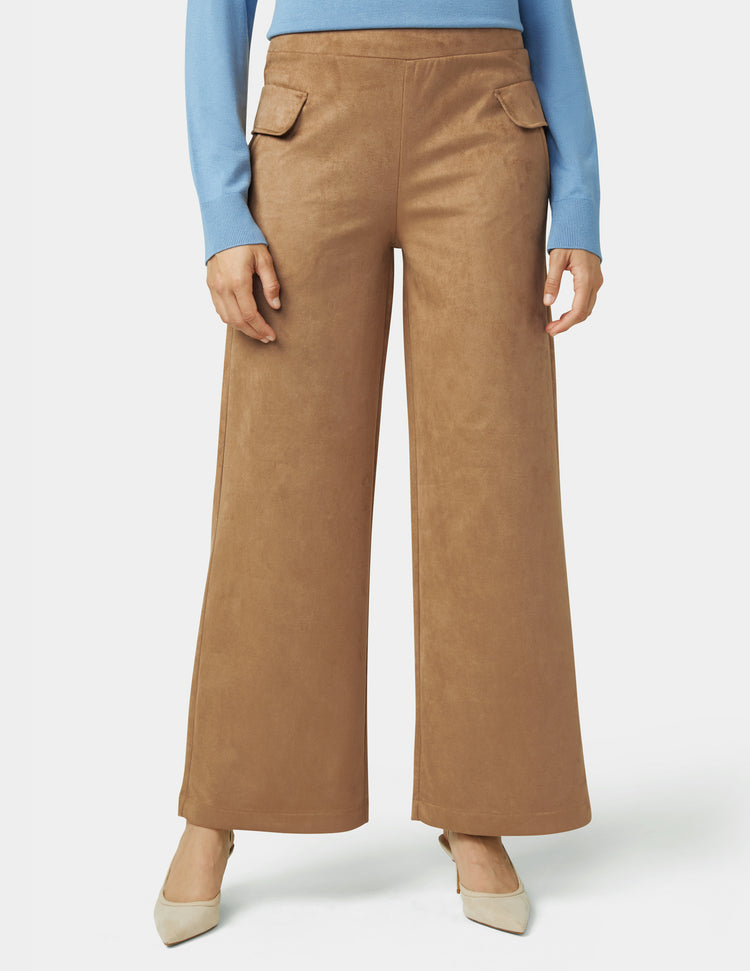 Hue Suede Wide Leg Pant