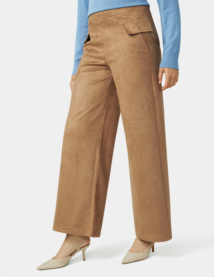 Hue Suede Wide Leg Pant