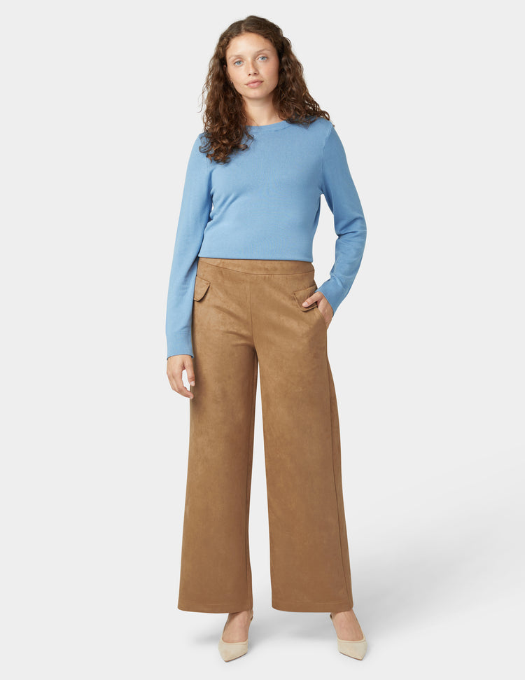 hue Suede Wide Leg Pant