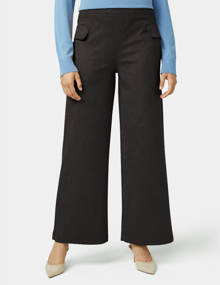 Hue Suede Wide Leg Pant