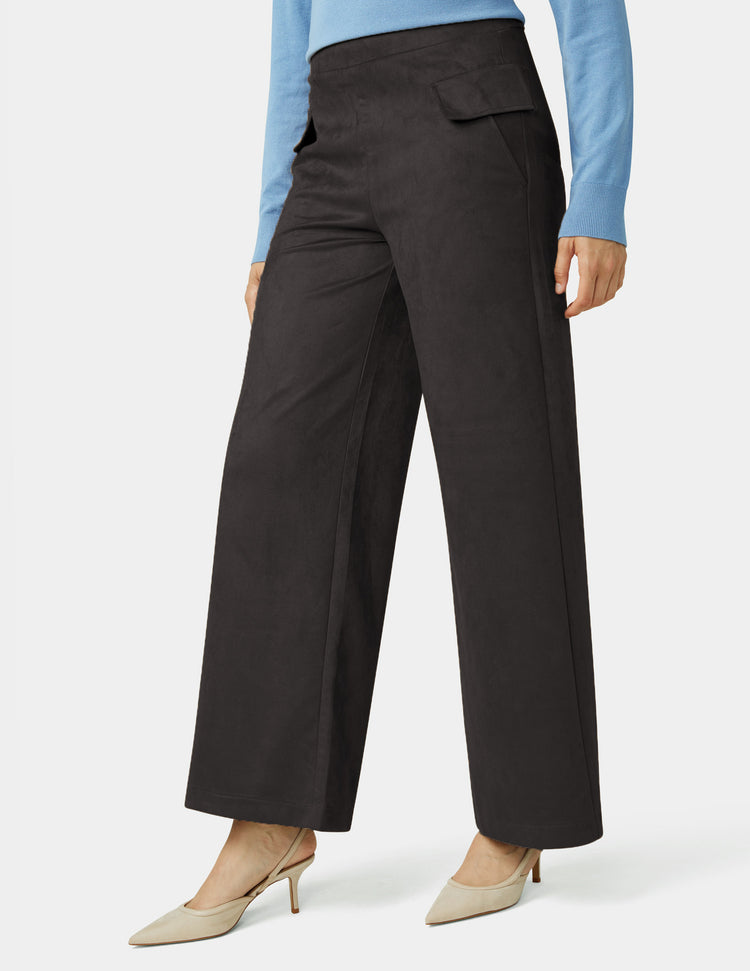 Hue Suede Wide Leg Pant