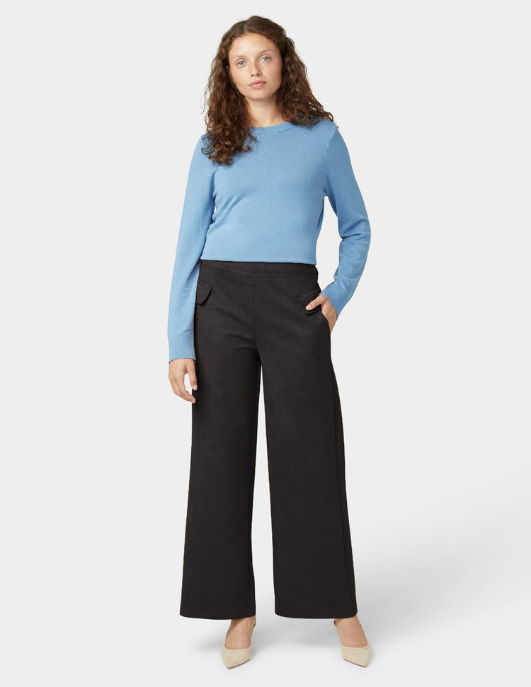 hue Suede Wide Leg Pant