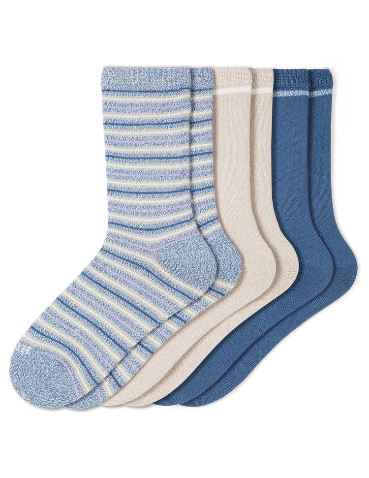 hue Super Soft Crew Sock 3 Pair Pack