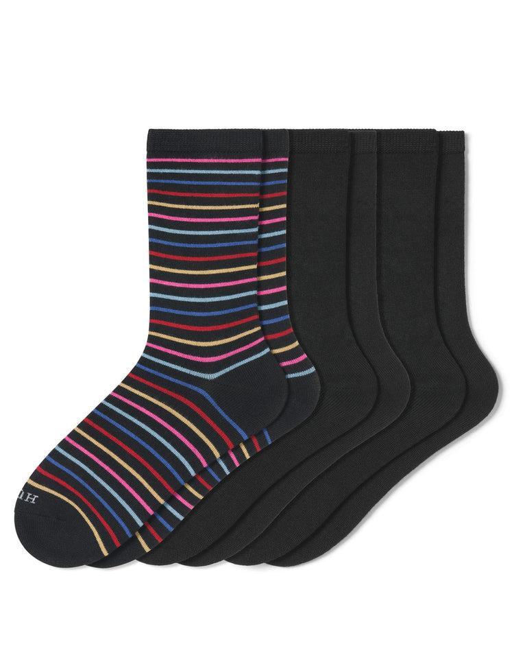 hue Super Soft Crew Sock 3 Pair Pack