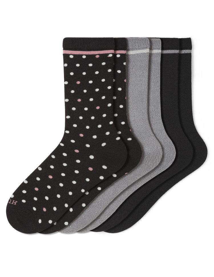 hue Super Soft Crew Sock 3 Pair Pack