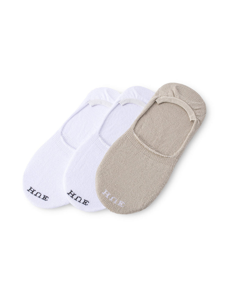 hue Supersoft Sneaker Liner 3 Pack