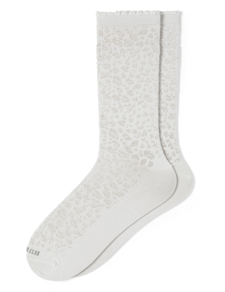 hue Textured Animal Crew Sock