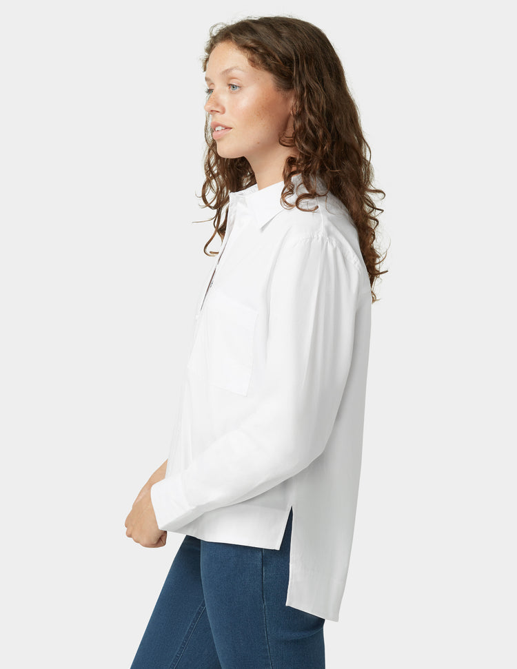 Hue The Perfect Poplin Shirt