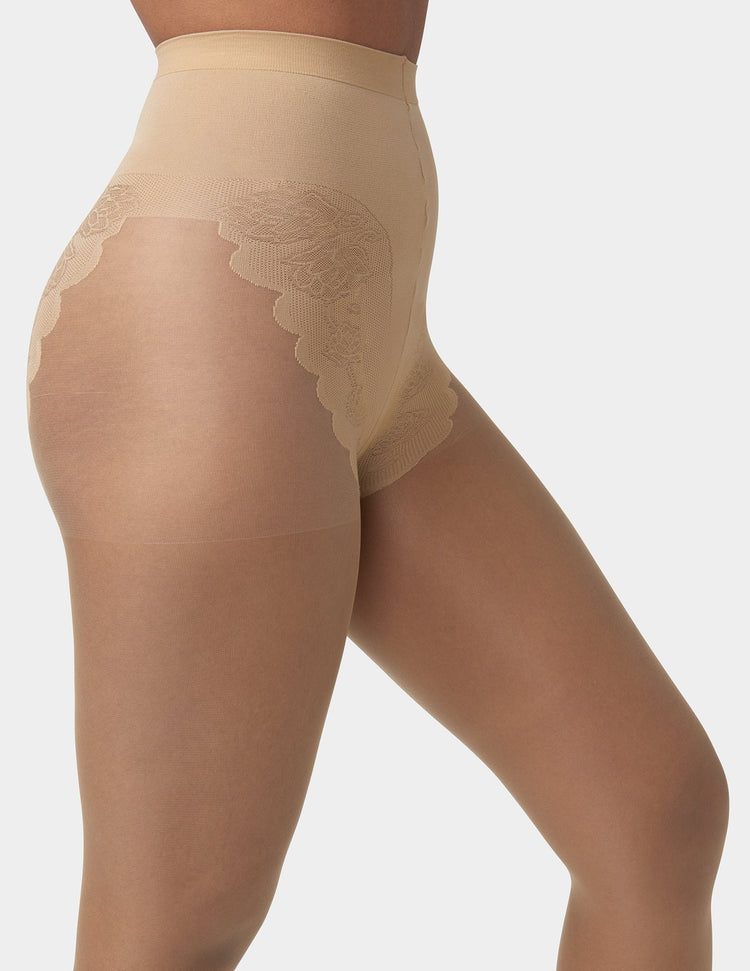 Hue Toeless Control Top Pantyhose