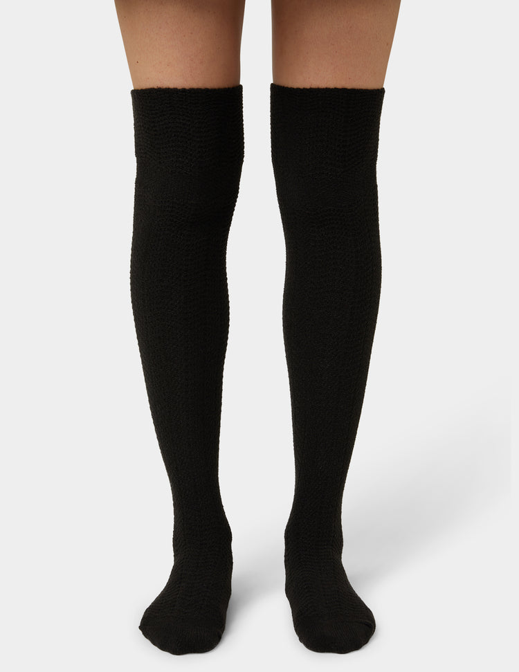 Hue Tonal Houndstooth Knee High