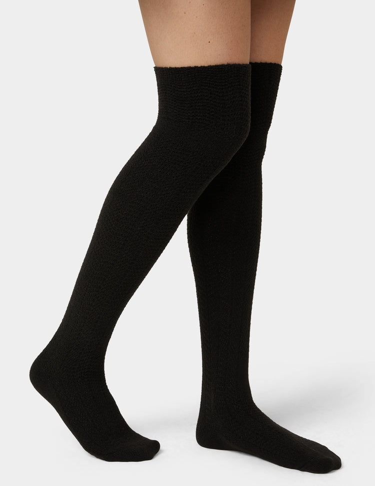 Hue Tonal Houndstooth Knee High