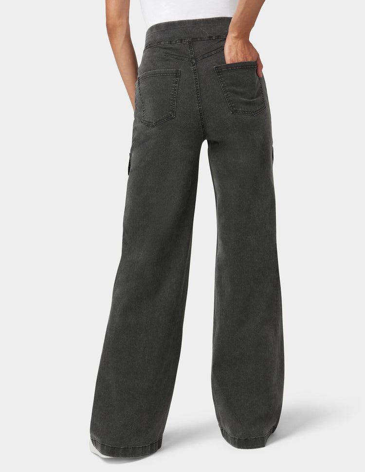 Hue Wide Leg Denim Cargo