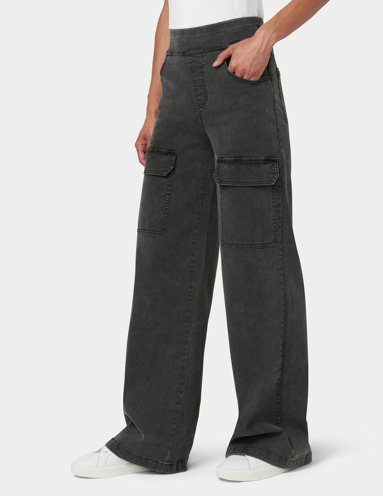 Hue Wide Leg Denim Cargo