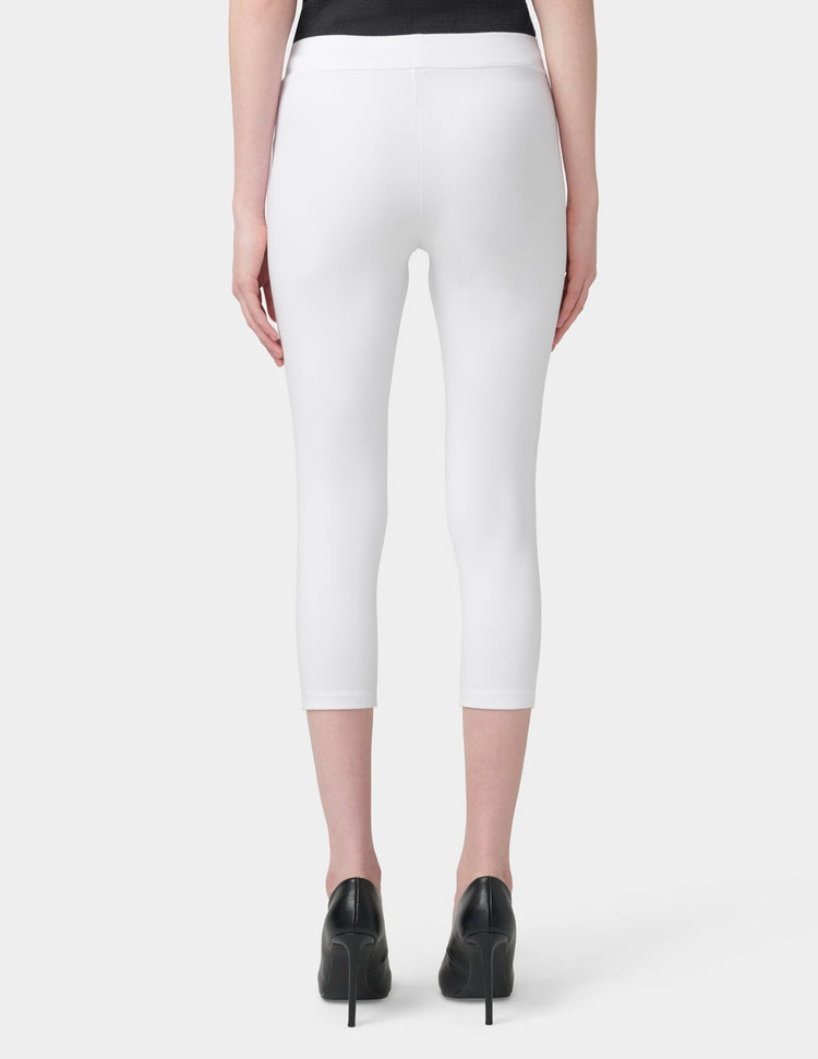 Hue Wide Waistband Blackout Cotton Capri