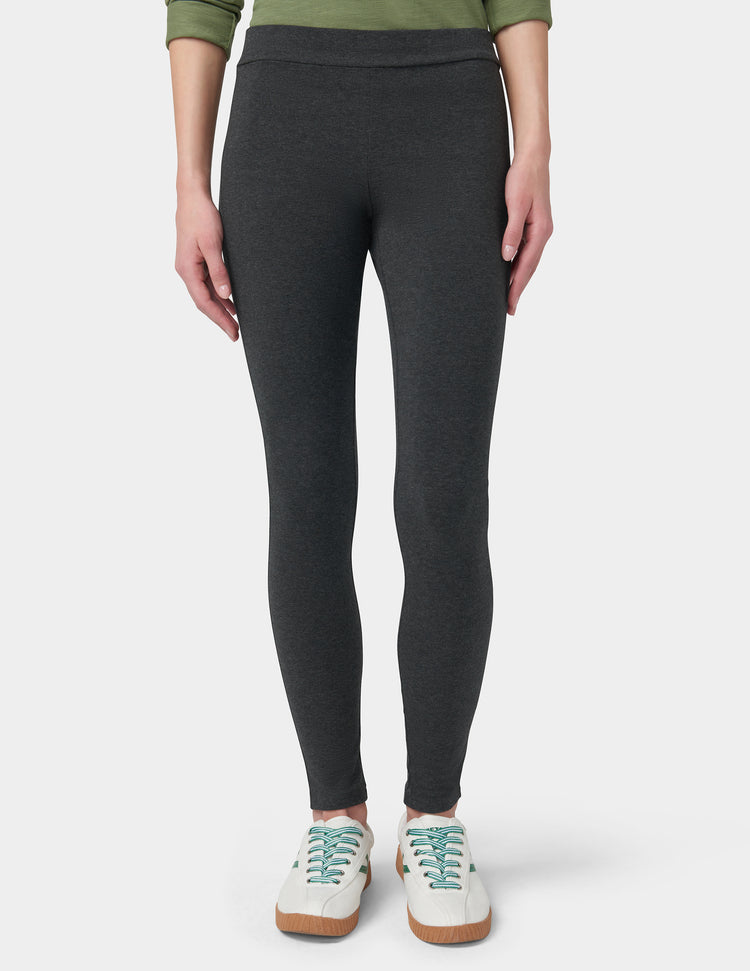 Hue Wide Waistband Blackout Cotton Leggings