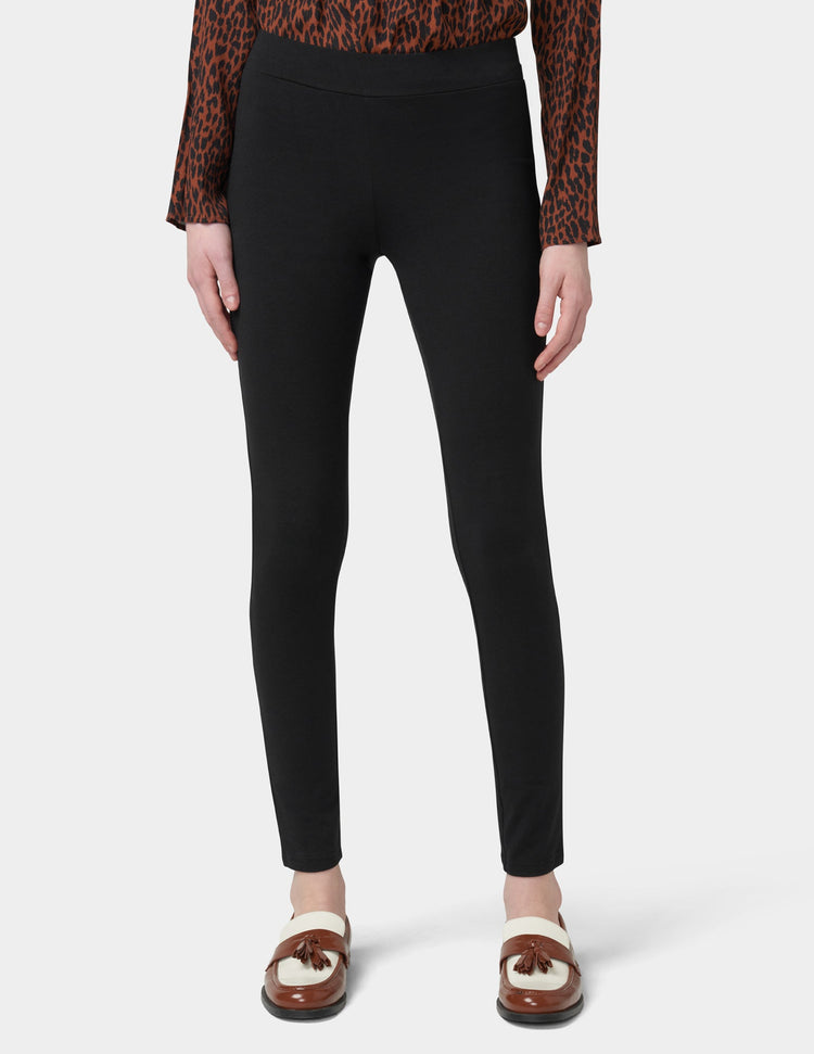 Hue Wide Waistband Blackout Cotton Leggings