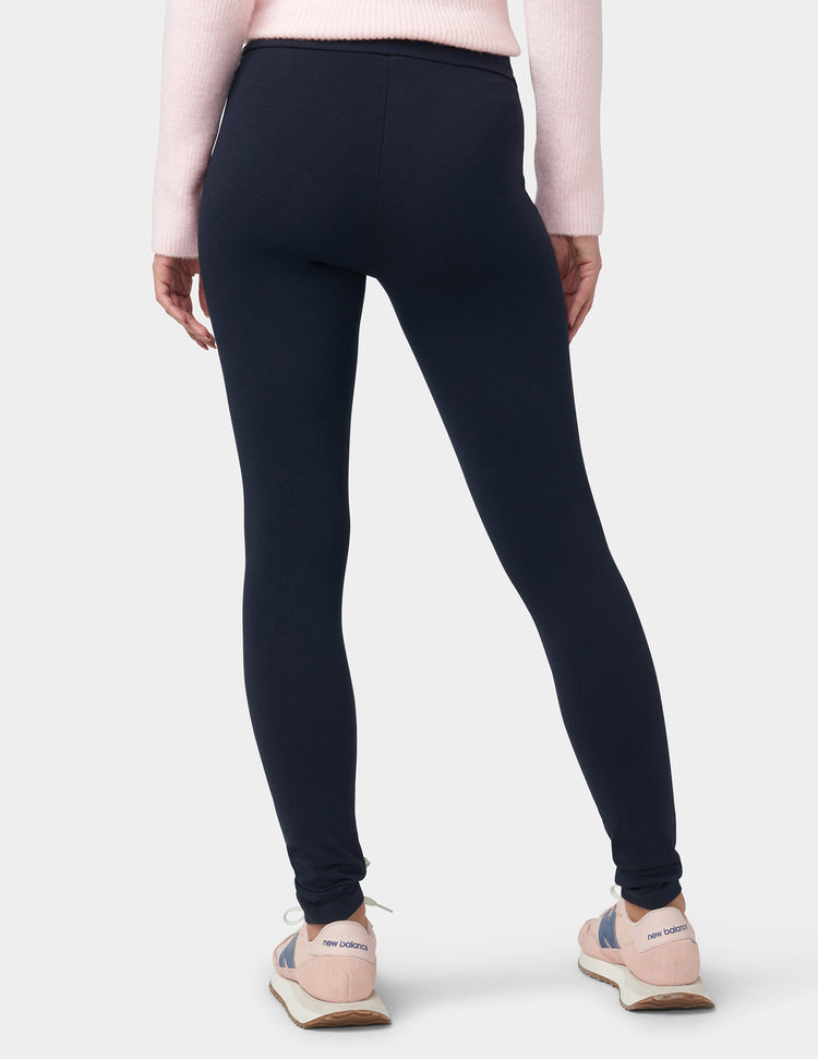 Hue Wide Waistband Blackout Cotton Leggings