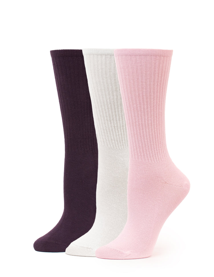 Hue Women's Must-Have Crew 3 Pair Pack