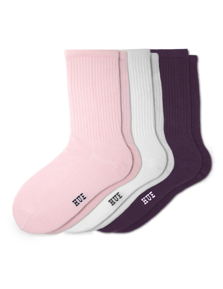 hue Women's Must-Have Crew 3 Pair Pack