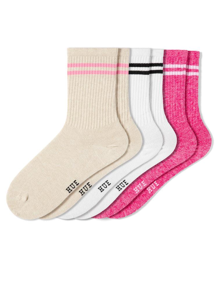 hue Women's Must-Have Crew 3 Pair Pack