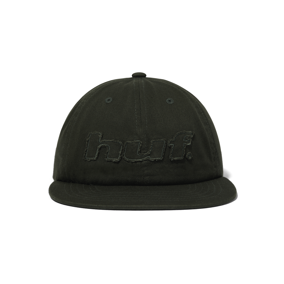 Huf Distressed Logo 5-Panel Strapback Hat