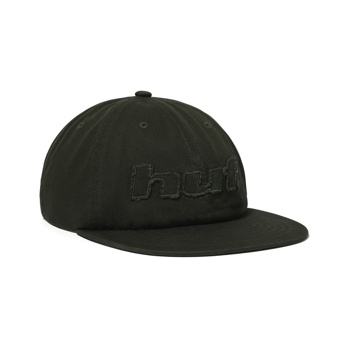 huf Distressed Logo 5-Panel Strapback Hat