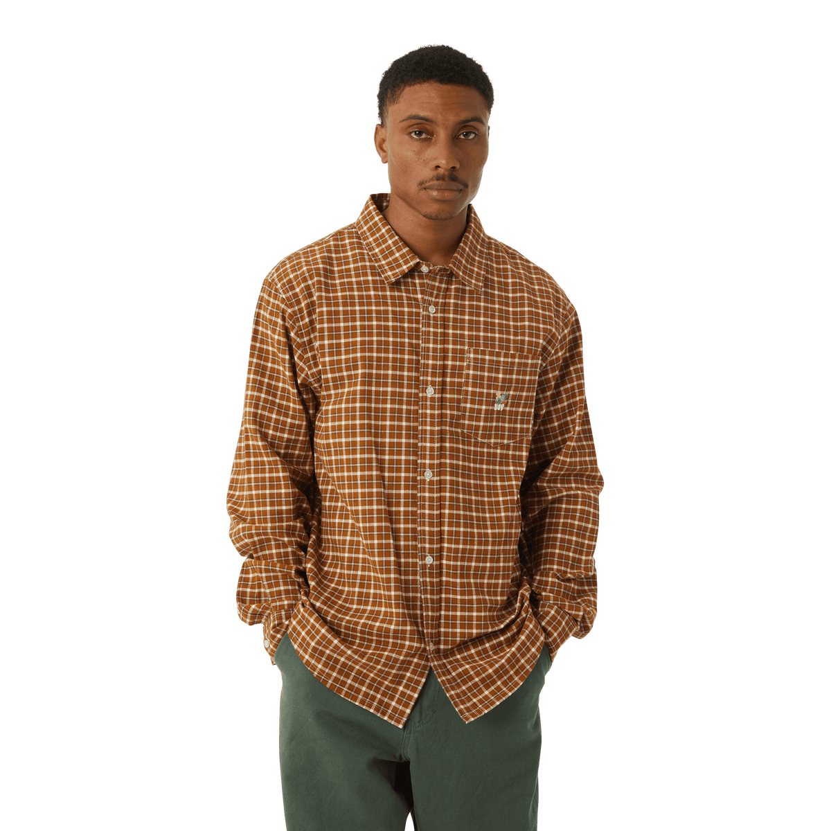 Huf Echo Oxford Plaid Shirt