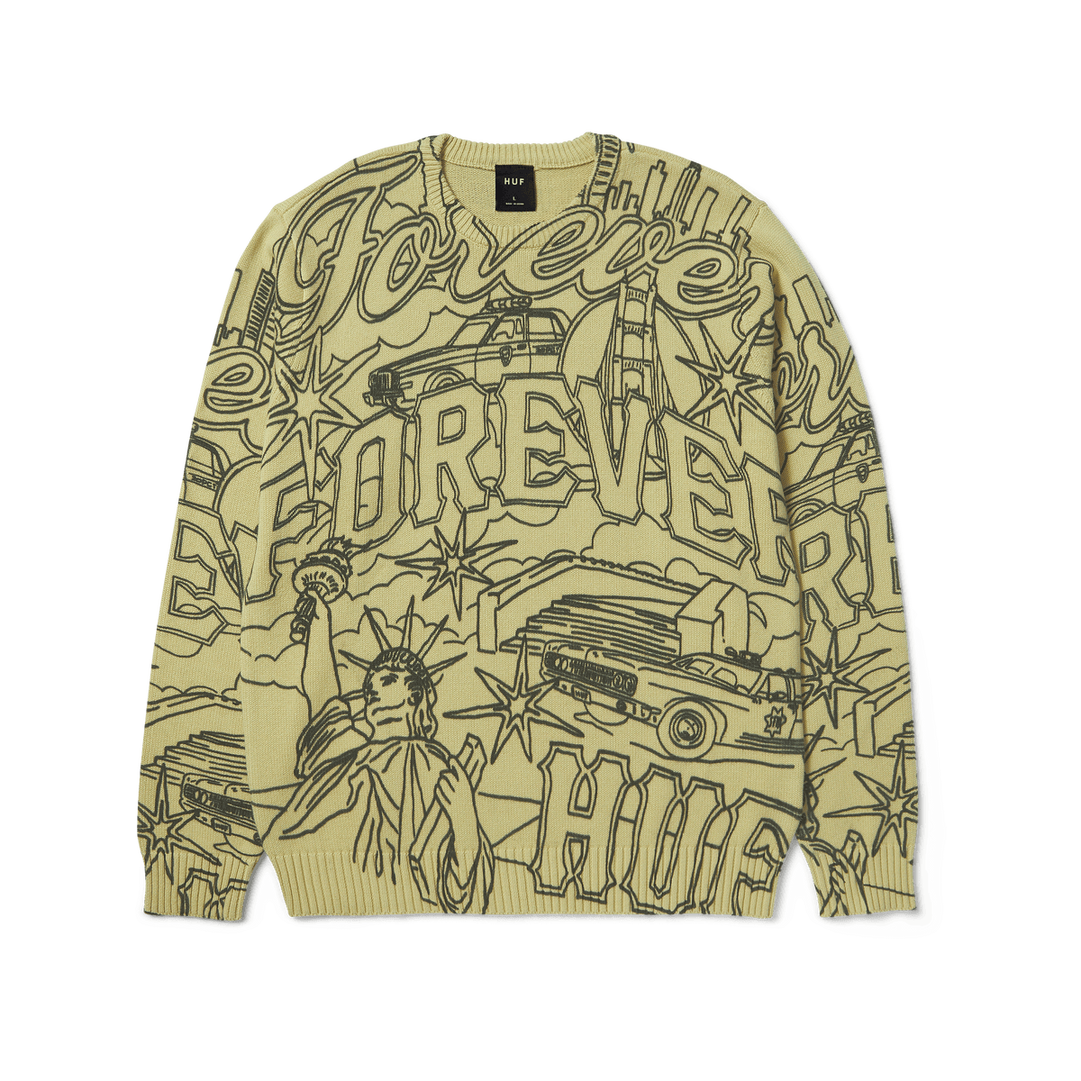 huf Forever Crewneck Sweater