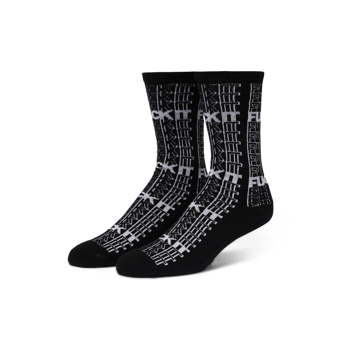 huf Fuck It Repeat Crew Sock