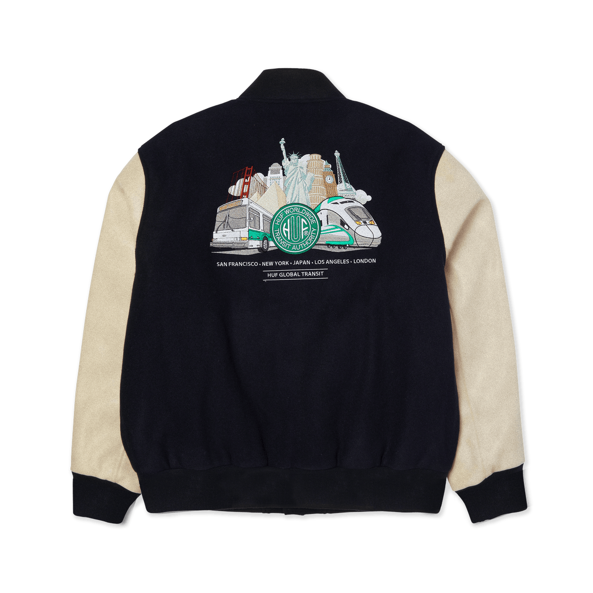 Huf Global Transit Varsity Jacket