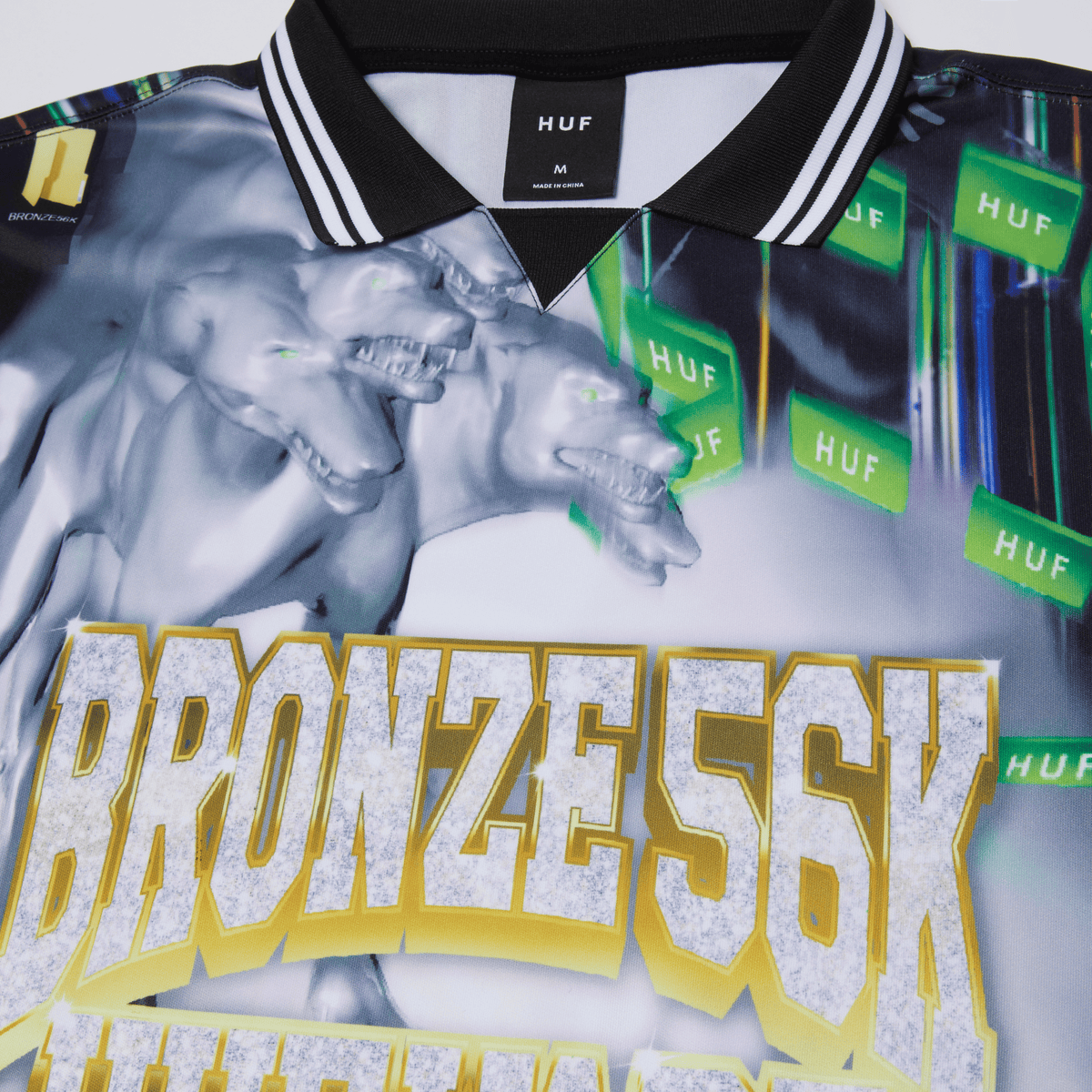 Huf HUF X Bronze56K Glitched Soccer Jersey