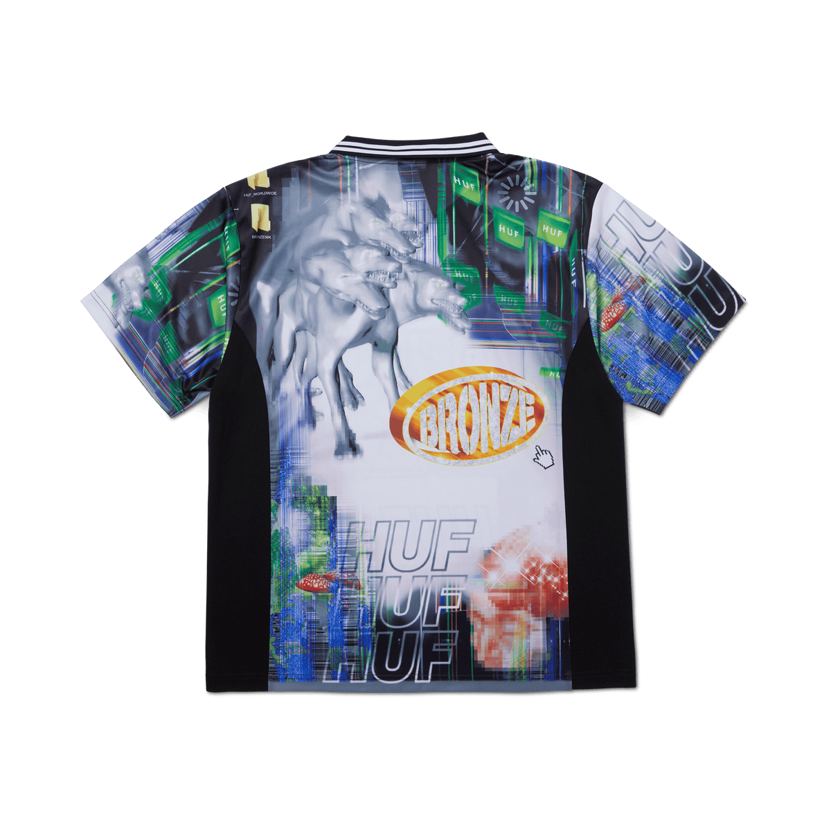 Huf HUF X Bronze56K Glitched Soccer Jersey