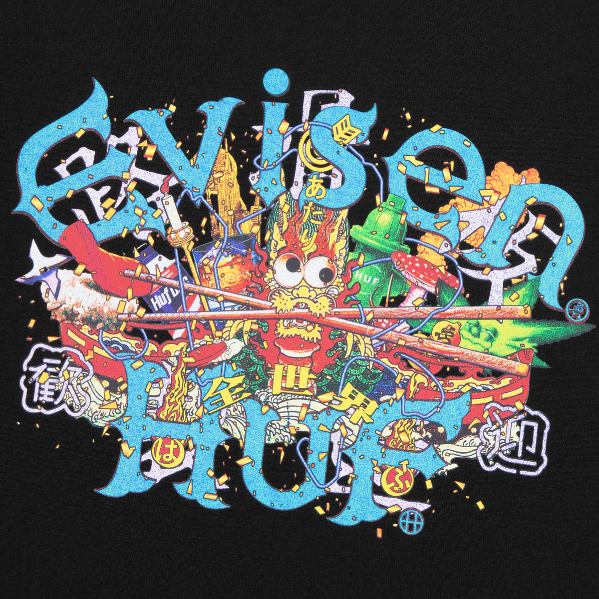Huf HUF X Evisen Dragon T-Shirt