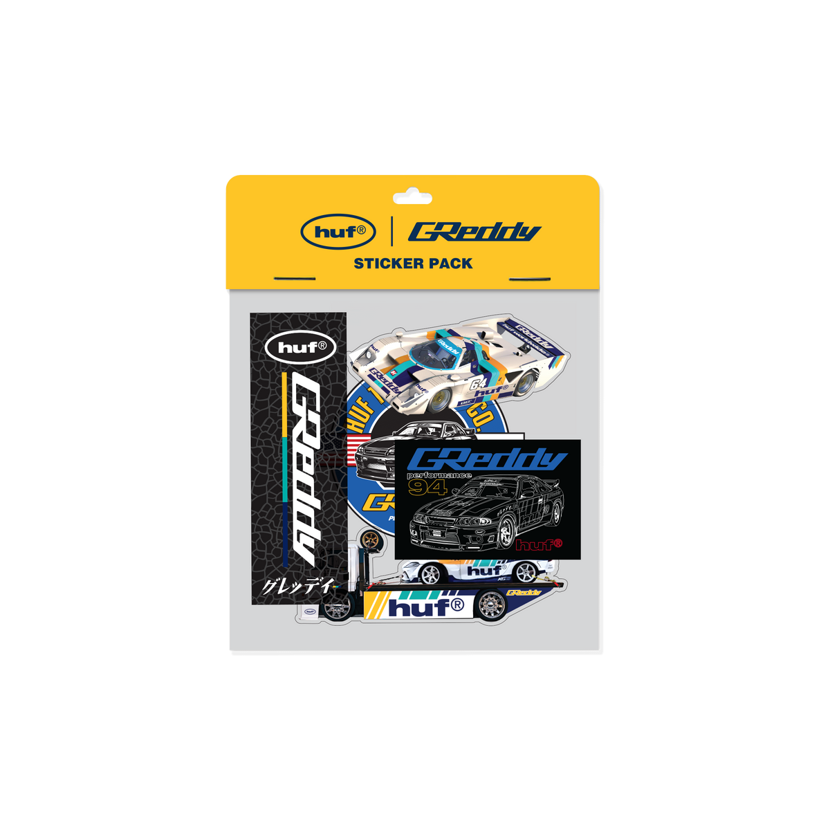 huf HUF x GReddy Sticker Pack