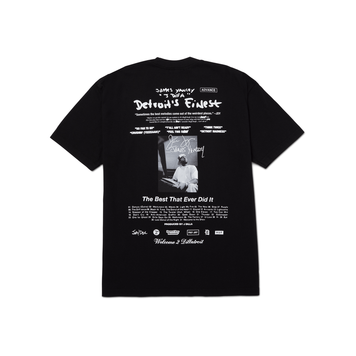 Huf HUF X J Dilla Detroits Finest T-Shirt