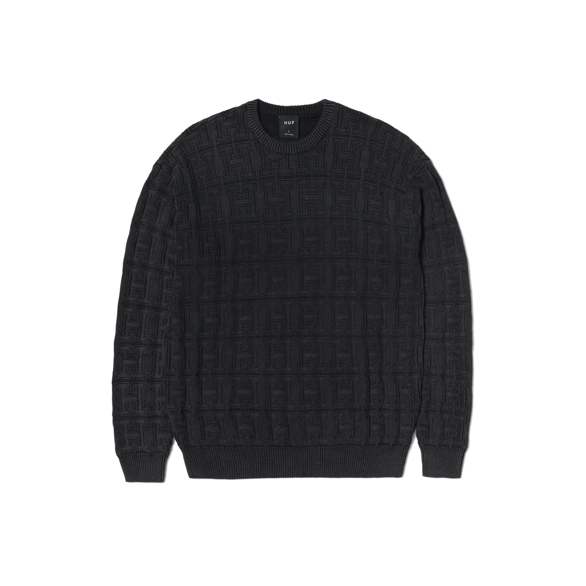 Huf Interlaced Jacquard Overdyed Crew