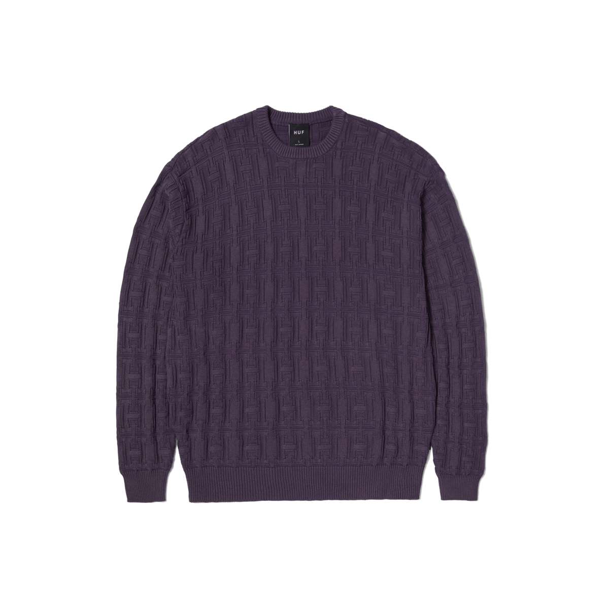 Huf Interlaced Jacquard Overdyed Crew
