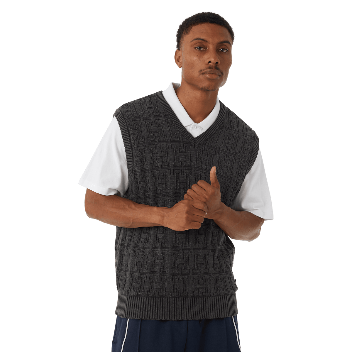 Huf Interlaced Jacquard Overdyed Vest