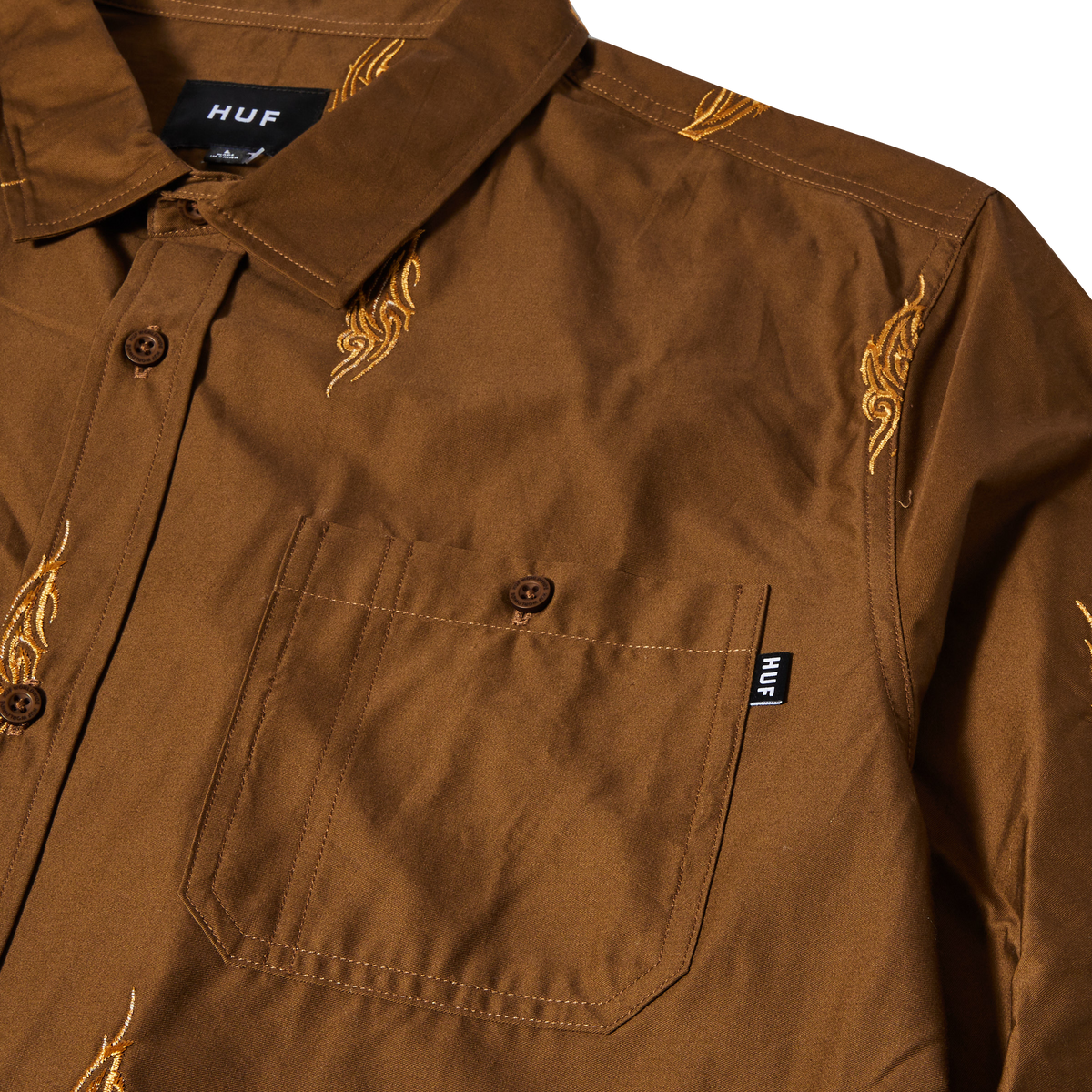 Huf Larkin Embroidered Work Shirt
