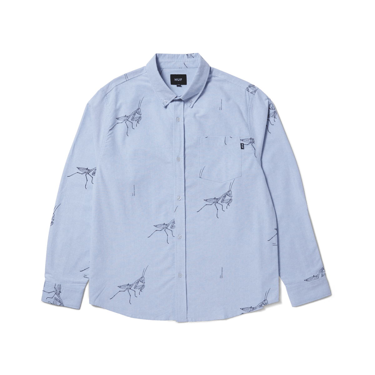 huf Mantis Long Sleeve T-Shirt Oxford Shirt