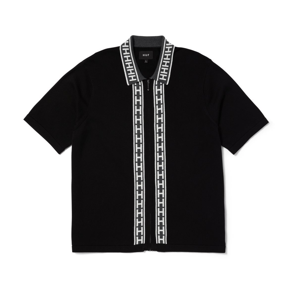 huf Megablast Jacquard Zip Sweater