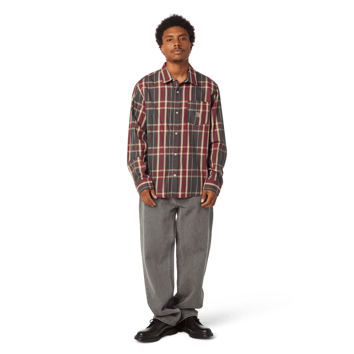 Huf Megablast Plaid Long Sleeve Shirt