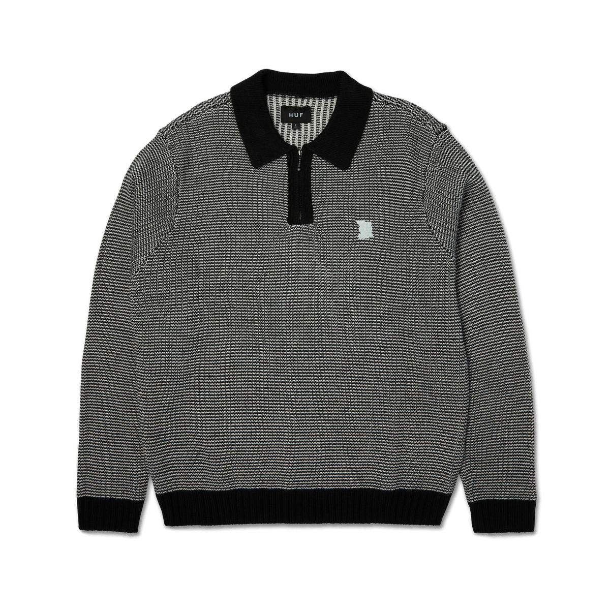 huf Megablast Two Tone Waffle Sweater